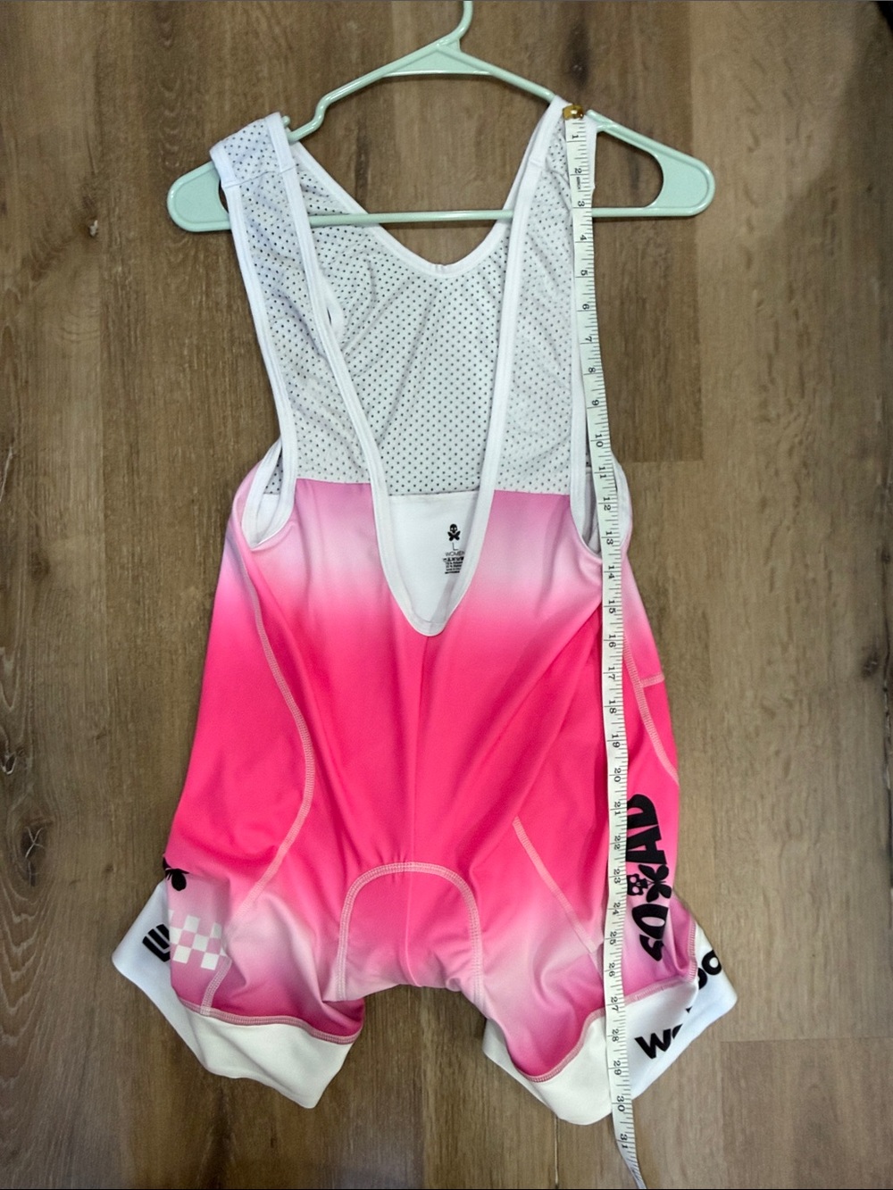 Betty Designs Squad 2024 Neon Pink Gradient Cycling Jersey & Bibs | Large - Picture 8 of 10